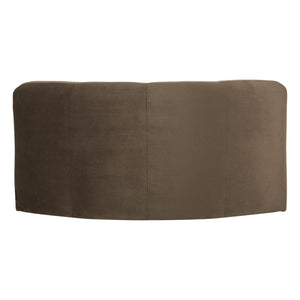 WOOOD Mojo Base bank hoekelement rond velvet Taupe