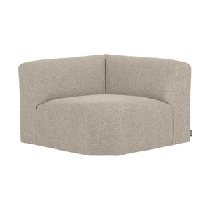 WOOOD Mojo Base bank hoekelement recht bouclé Beige Melange