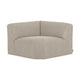 WOOOD Mojo Base bank hoekelement recht bouclé Beige Melange