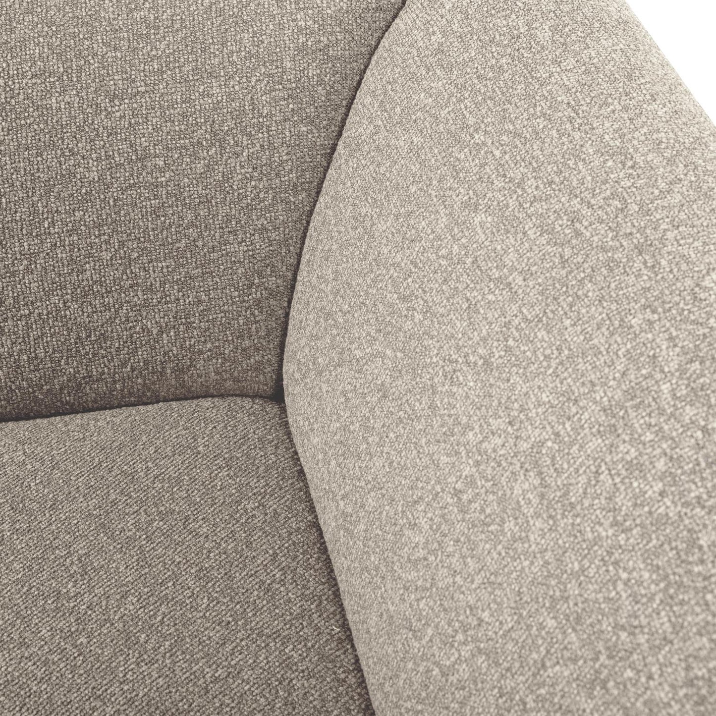 WOOOD Mojo Base bank hoekelement recht bouclé Beige Melange