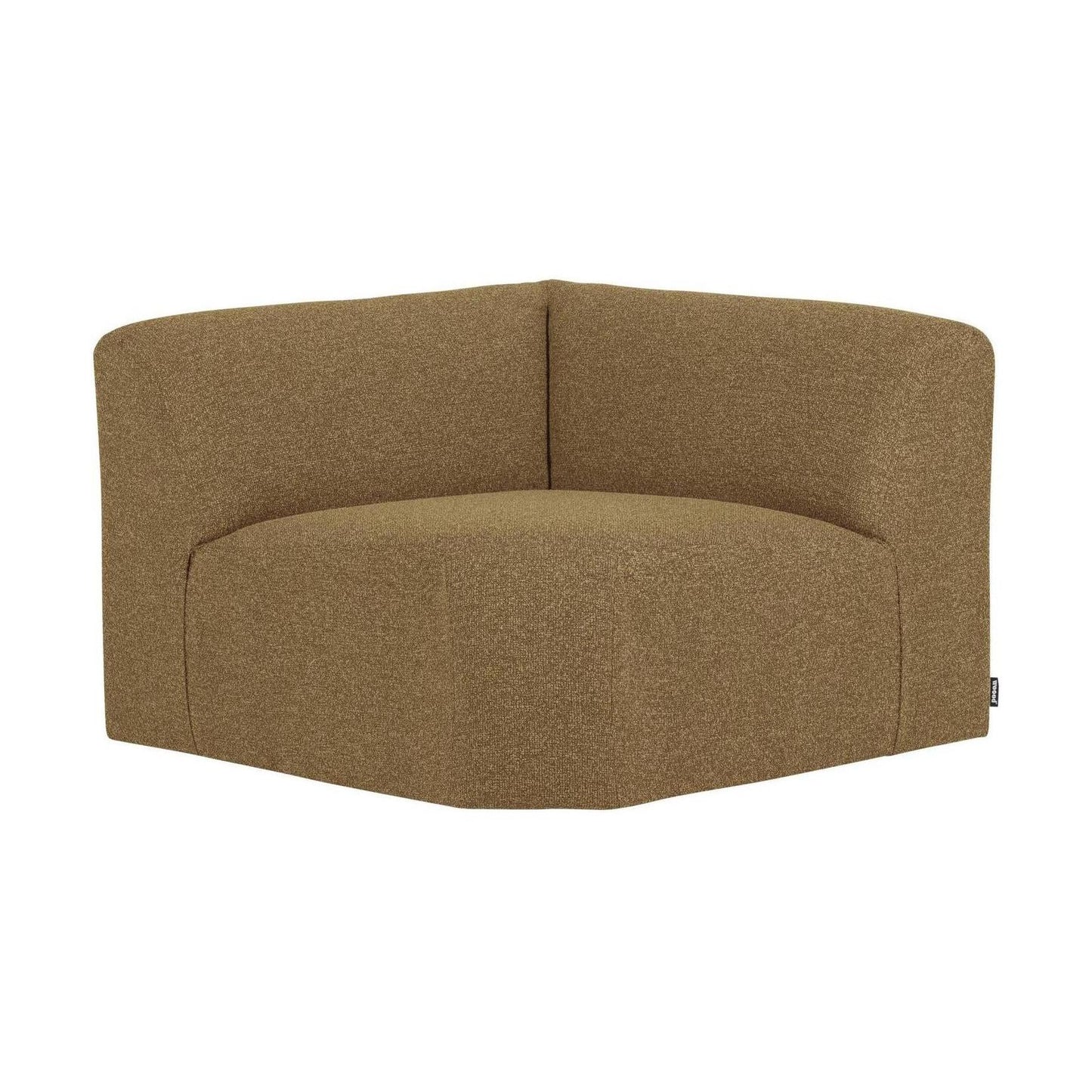 WOOOD Mojo Base bank hoekelement recht bouclé Geel/Bruin