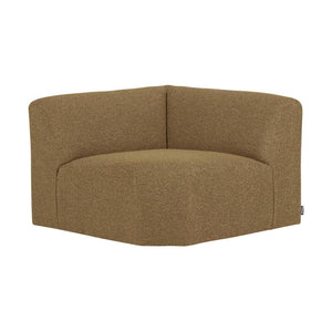 WOOOD Mojo Base bank hoekelement recht bouclé Geel/Bruin