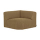 WOOOD Mojo Base bank hoekelement recht bouclé Geel/Bruin