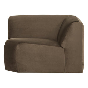 WOOOD Mojo Base bank hoekelement recht velvet Taupe