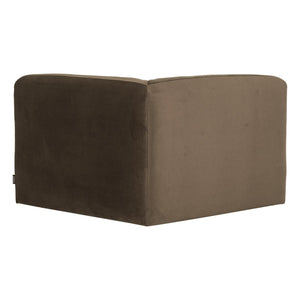 WOOOD Mojo Base bank hoekelement recht velvet Taupe