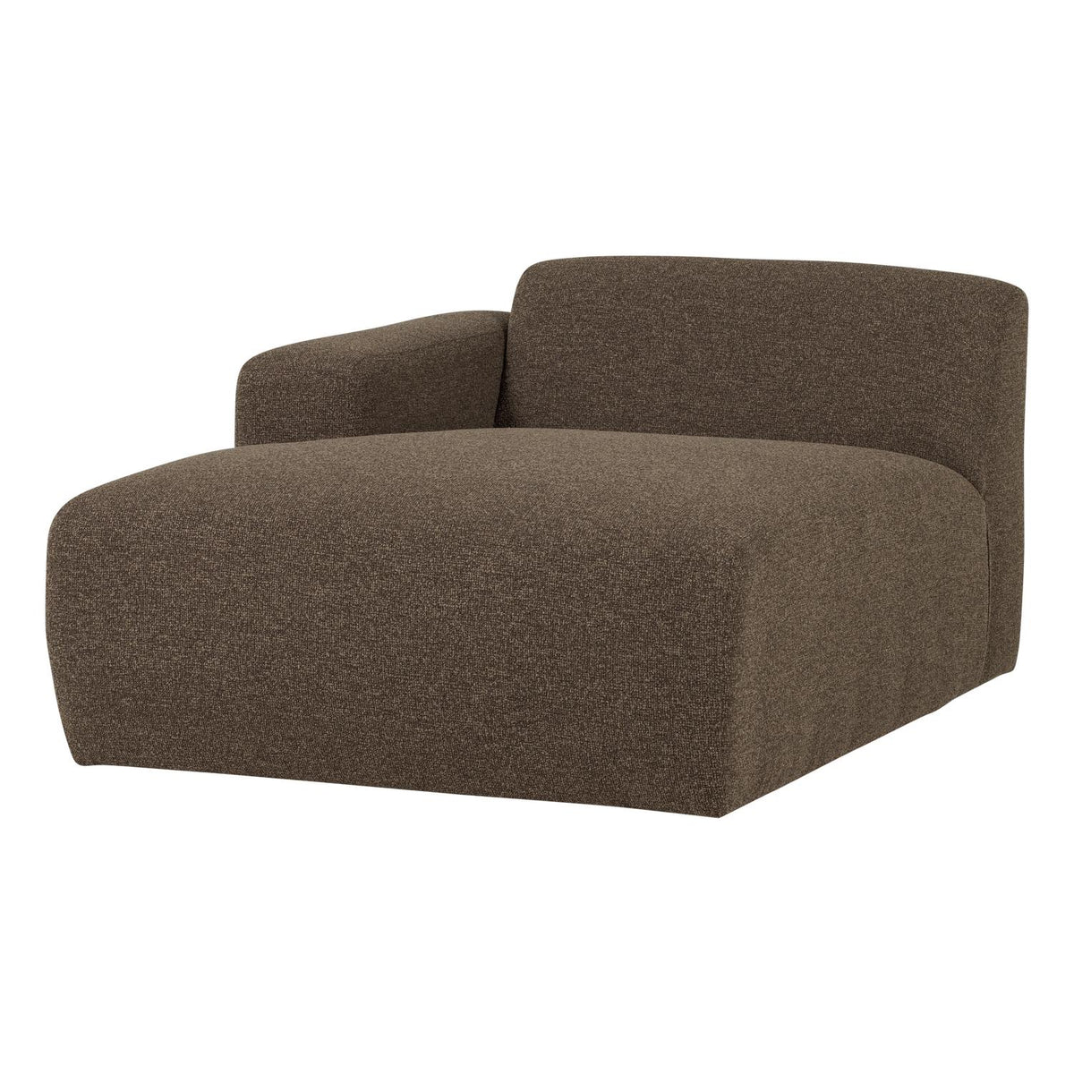 WOOOD Mojo Base chaise longue bank arm links bouclé Bruin