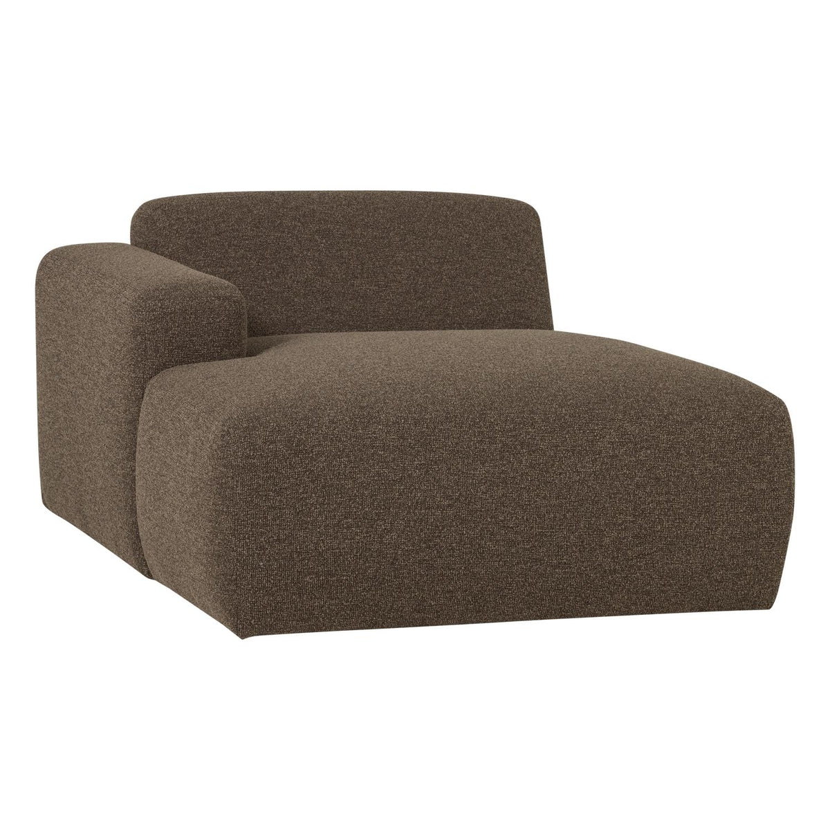 WOOOD Mojo Base chaise longue bank arm links bouclé Bruin