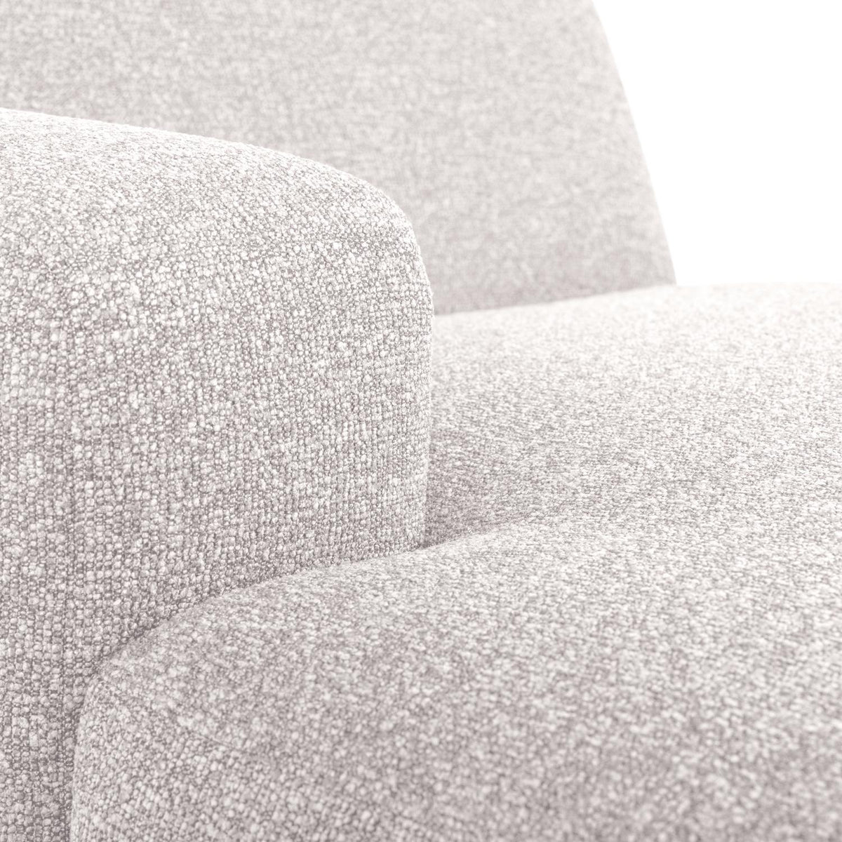 WOOOD Mojo Base chaise longue bank arm links bouclé Ecru
