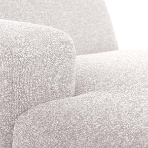 WOOOD Mojo Base chaise longue bank arm links bouclé Ecru