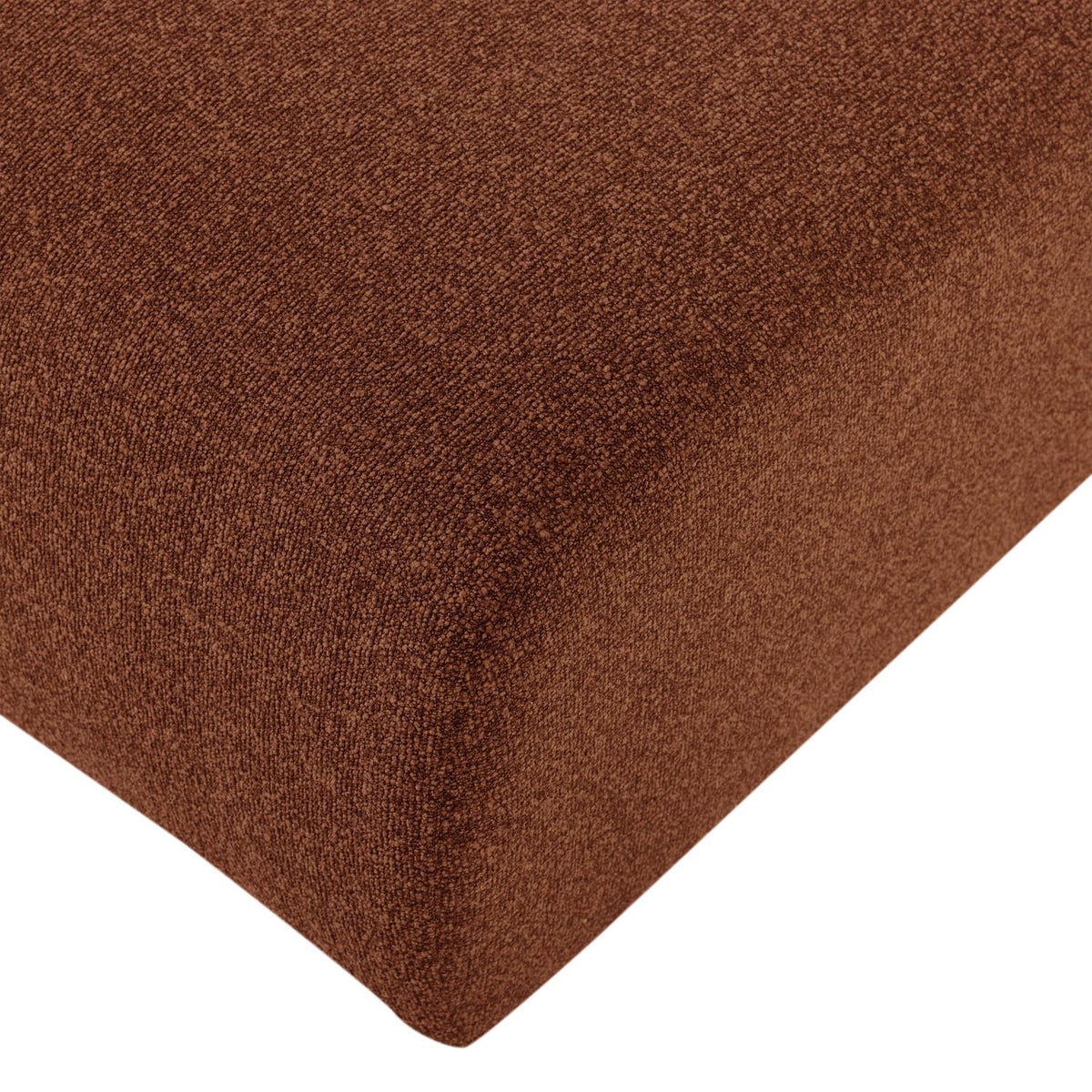 WOOOD Mojo Base chaise longue bank arm links bouclé Roestbruin