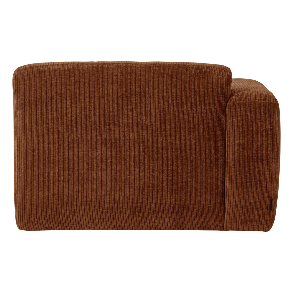 WOOOD Mojo Base chaise longue bank arm links rib Roestbruin