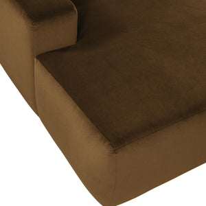 WOOOD Mojo Base chaise longue bank arm links velvet Honinggeel