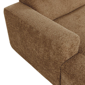 WOOOD Mojo Base chaise longue bank arm links wollig Honinggeel