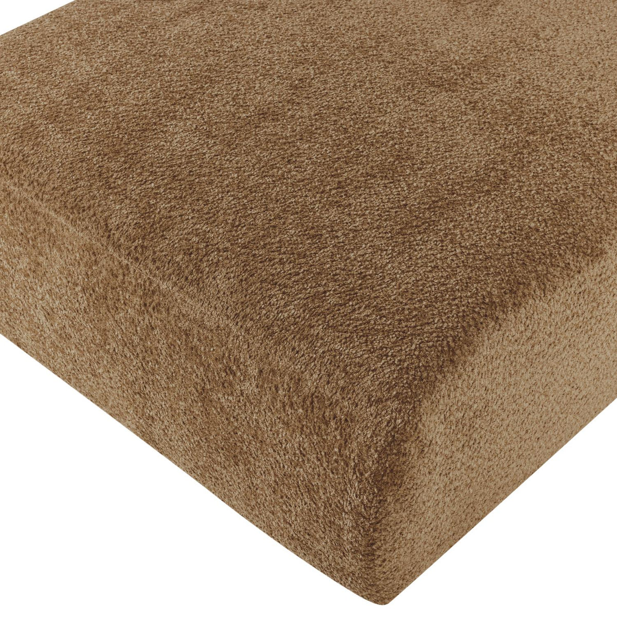 WOOOD Mojo Base chaise longue bank arm links wollig Honinggeel