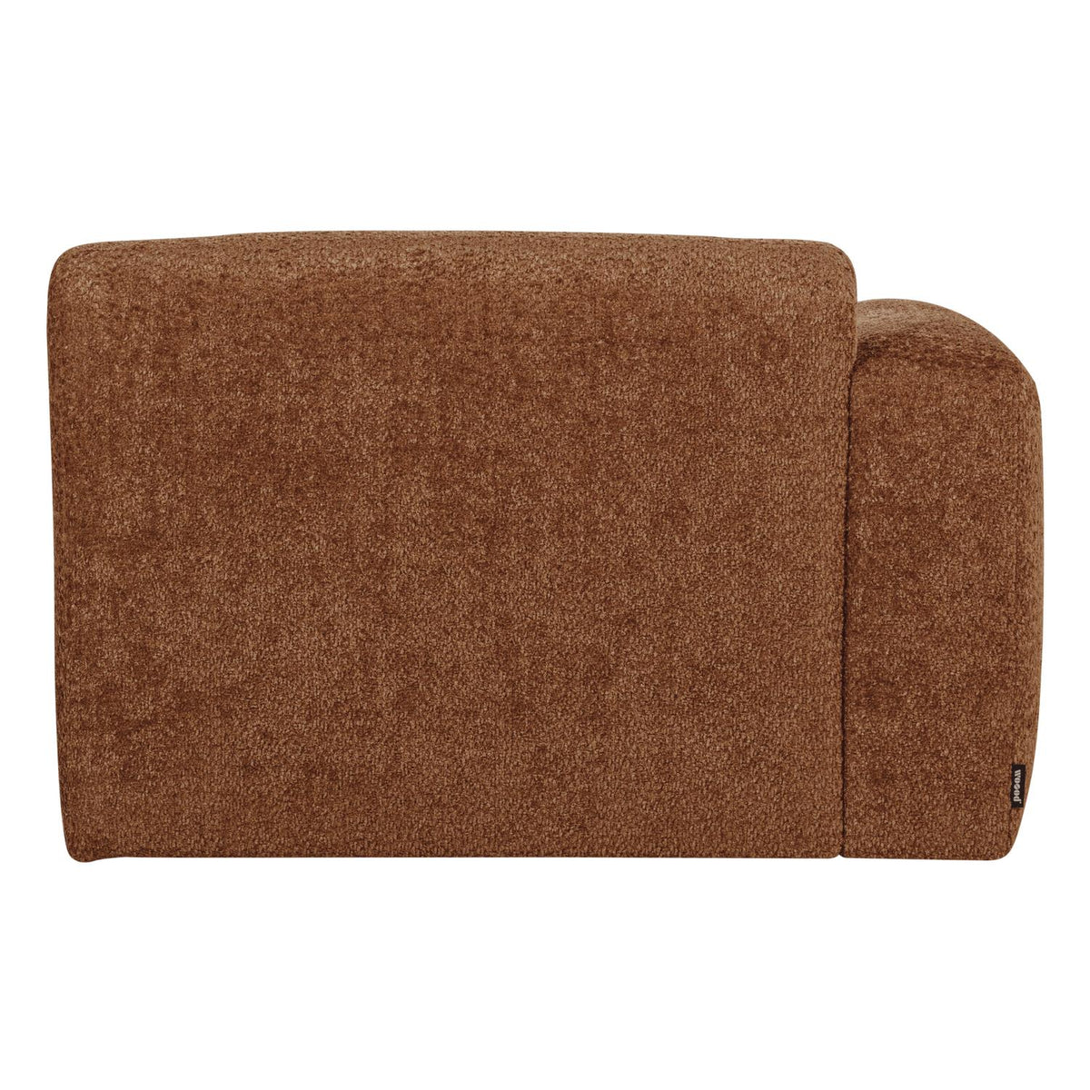 WOOOD Mojo Base chaise longue bank arm links wollig Roestbruin
