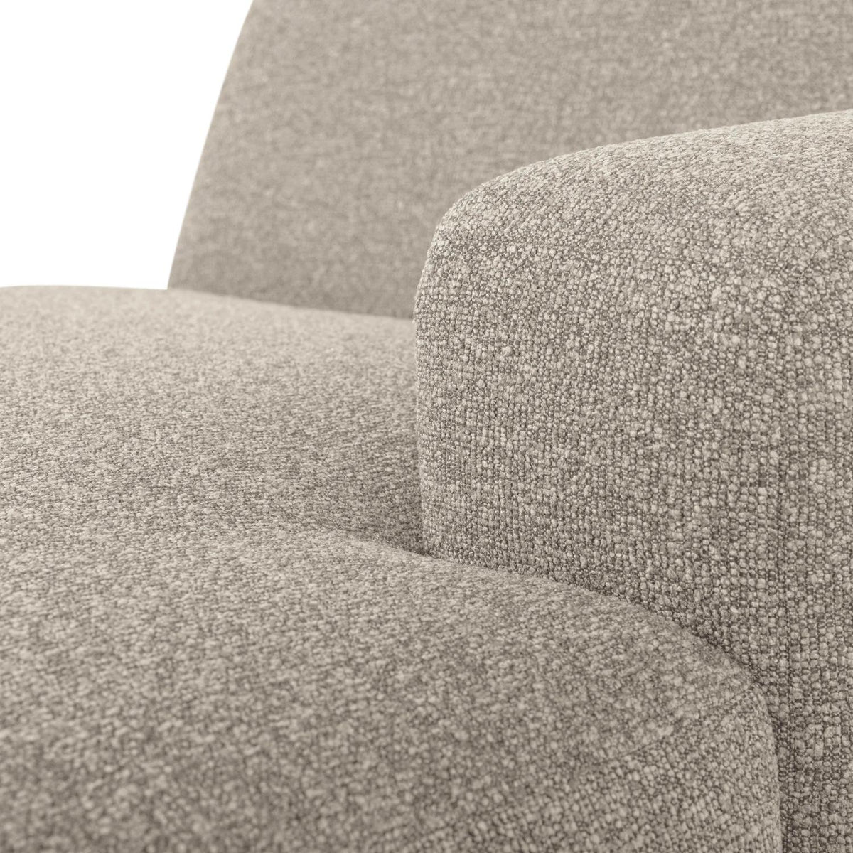 WOOOD Mojo Base chaise longue bank arm rechts bouclé Beige