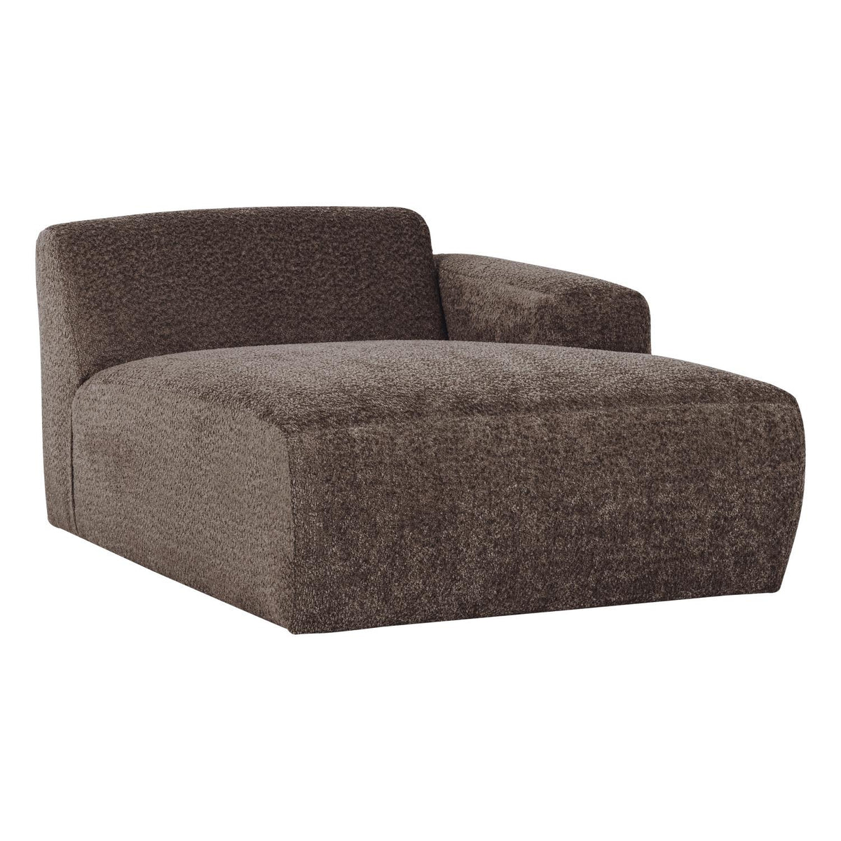 WOOOD Mojo Base chaise longue bank arm rechts wollig Bruin