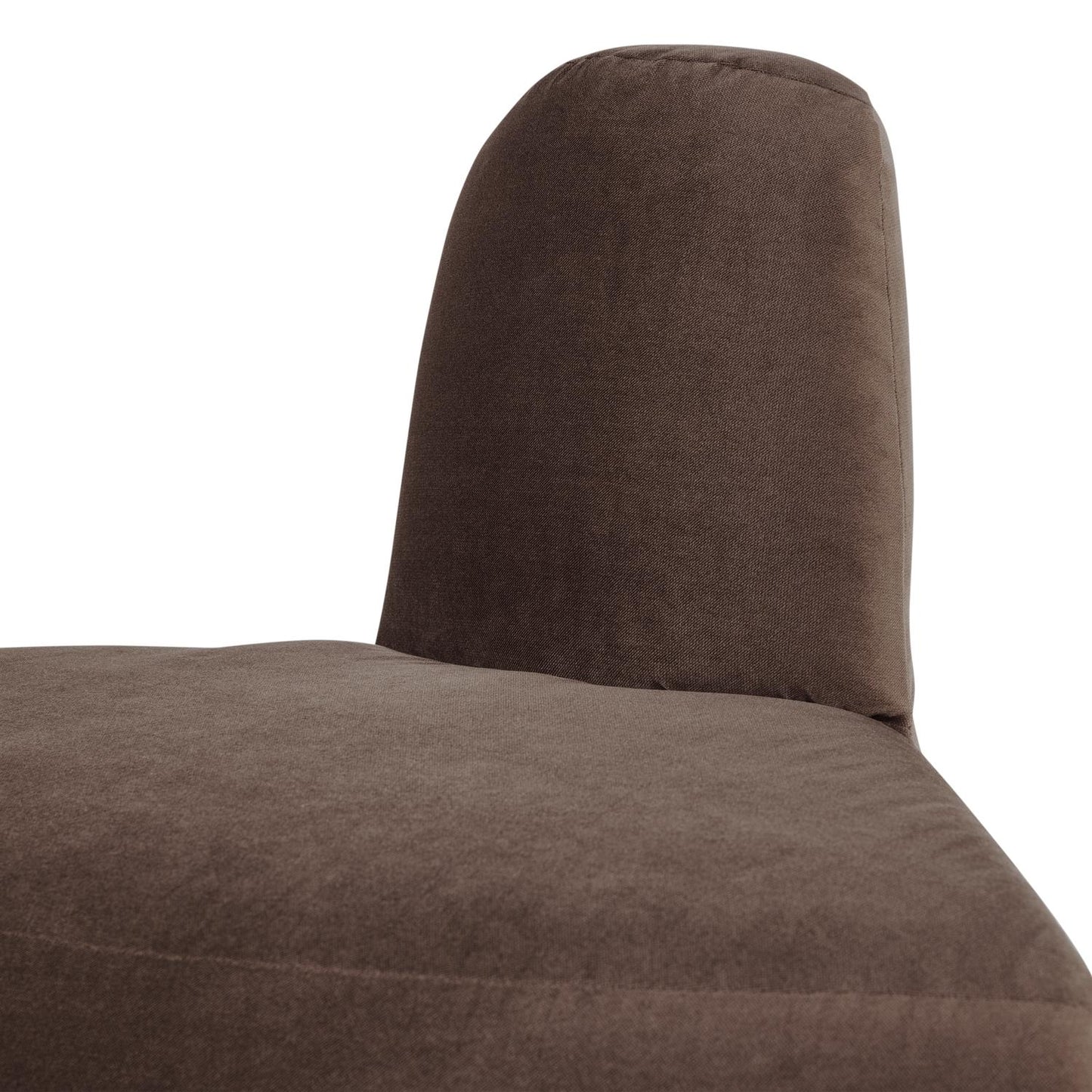 WOOOD Mojo Base eetbank hoek rond rugleuning velvet Bruin