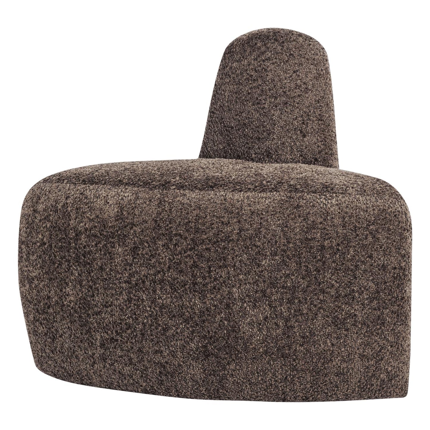 WOOOD Mojo Base eetbank hoek rond rugleuning wollig Bruin