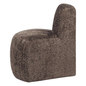 WOOOD Mojo Base eetbank hoek rond rugleuning wollig Bruin