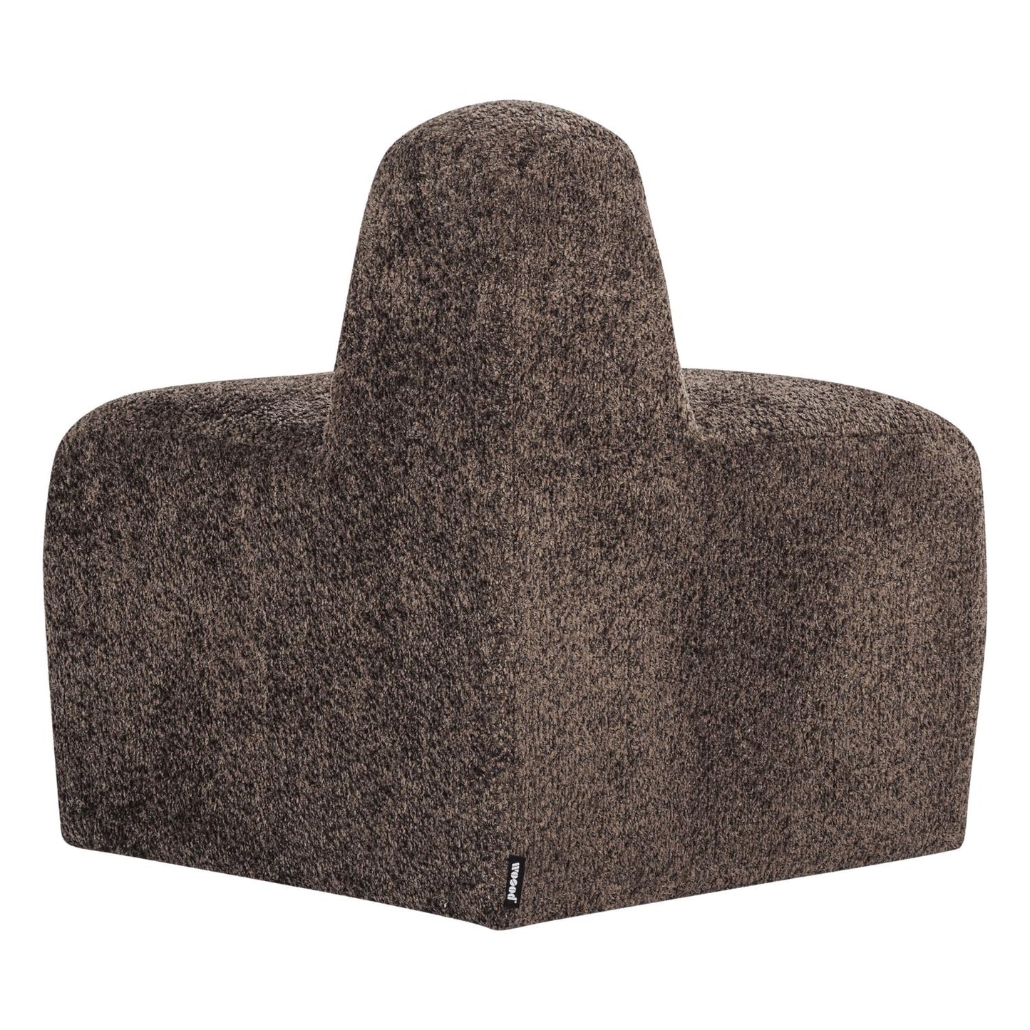 WOOOD Mojo Base eetbank hoek rond rugleuning wollig Bruin