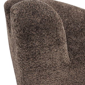 WOOOD Mojo Base eetbank hoek rond rugleuning wollig Bruin