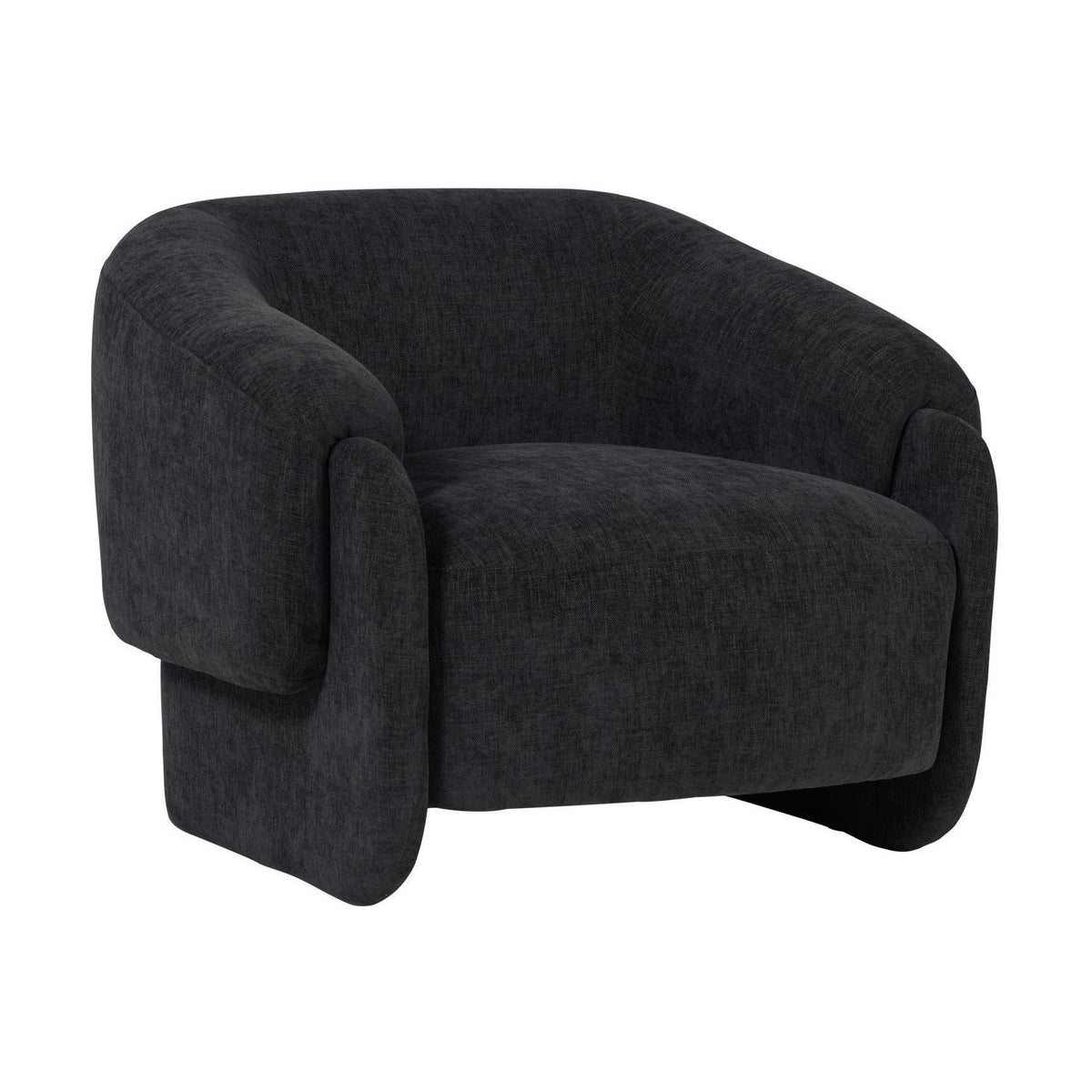 WOOOD Moru fauteuil chenille Denimblauw