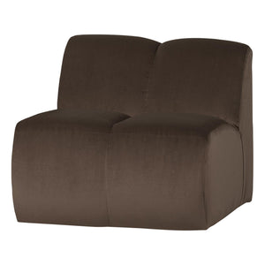 WOOOD Mojo 1-zits bank velvet Bruin