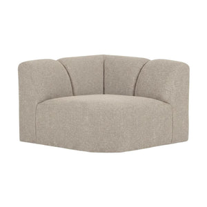WOOOD Mojo bank hoekelement recht bouclé Beige