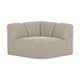 WOOOD Mojo bank hoekelement recht bouclé Beige