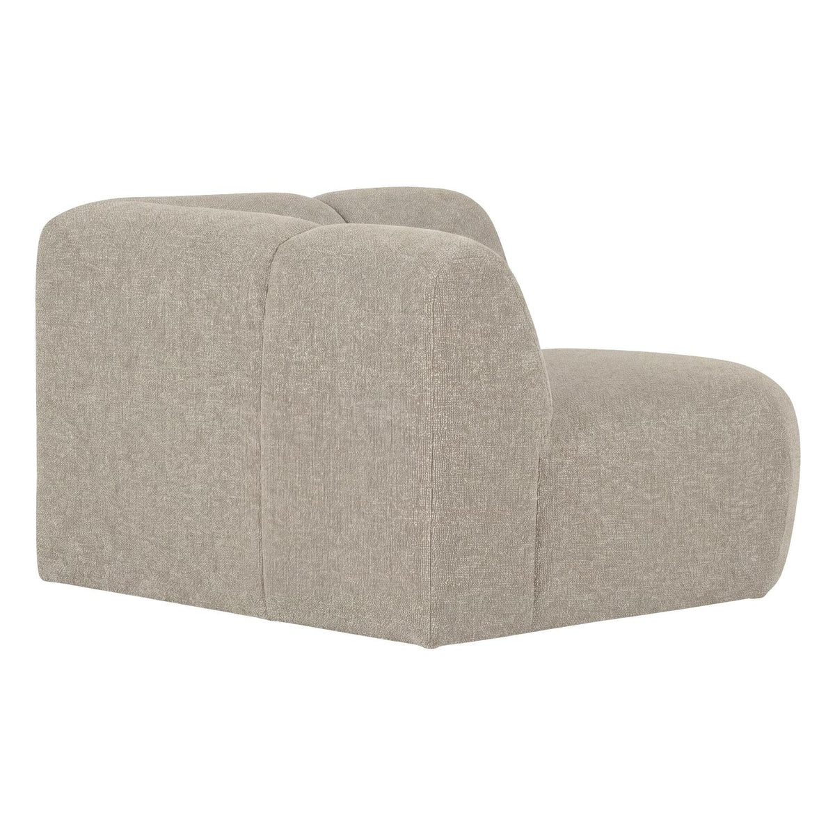 WOOOD Mojo bank hoekelement recht bouclé Beige