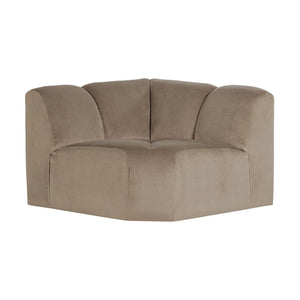 WOOOD Mojo bank hoekelement recht velvet Khaki