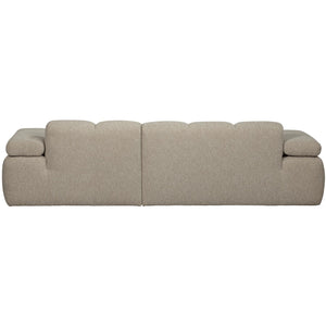 WOOOD Mojo chaise longue bank rechts bouclé Beige Melange