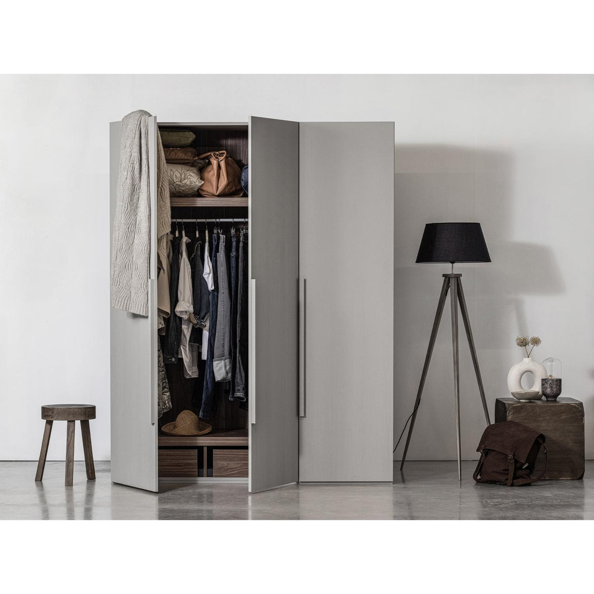 WOOOD Rens kast Pebble Grey