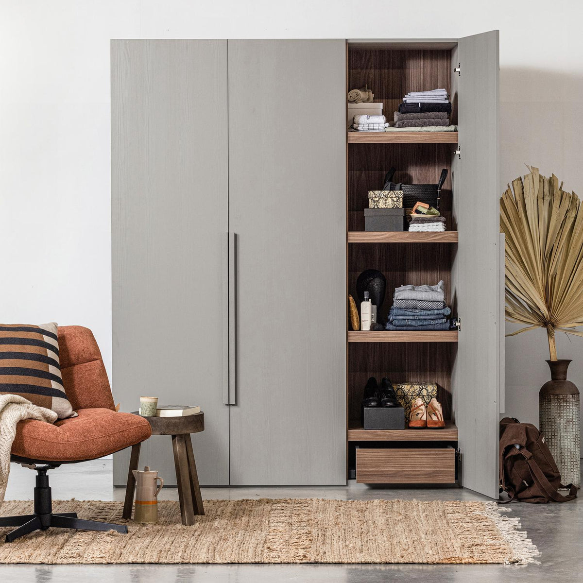 WOOOD Rens kast Pebble Grey