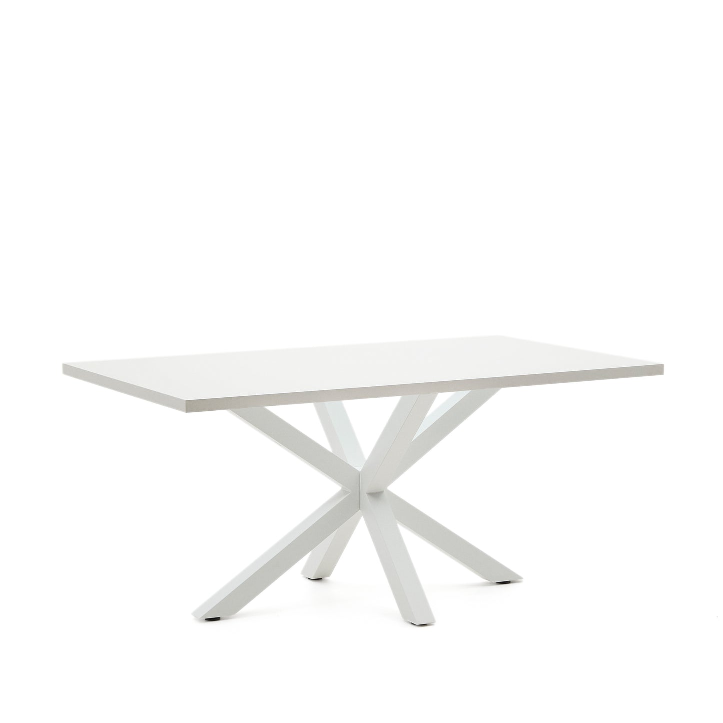 Kave Home Argo eettafel rechthoek 160x100 cm White/White