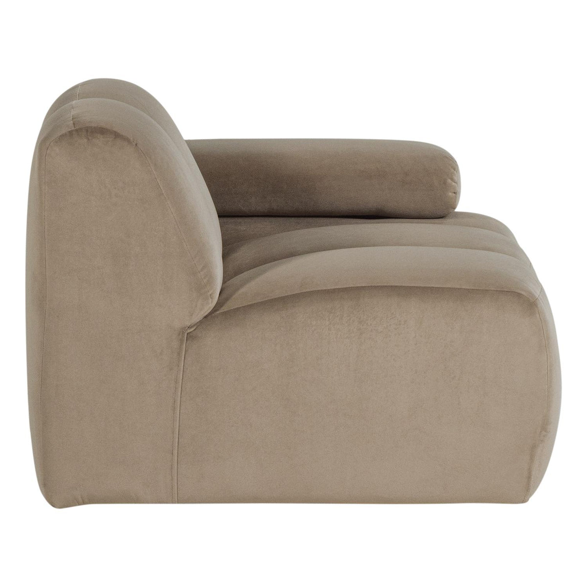 WOOOD Mojo 1-zits bank arm rechts velvet Khaki