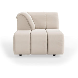HKliving Wave bank left divan Cosy Beige