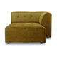 HKliving Vint bank right divan Royal Velvet Olive