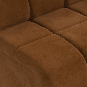 HKliving Wave bank middle Royal Velvet Caramel