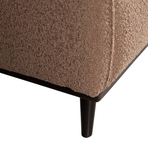 WOOOD Statement fauteuil met arm Bouclé Nougat
