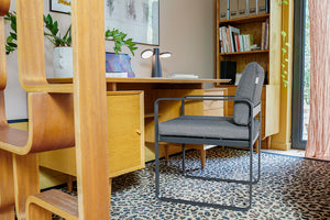 Fermob Bellevie dining armchair tuinstoel Acapulco blue - Flannel