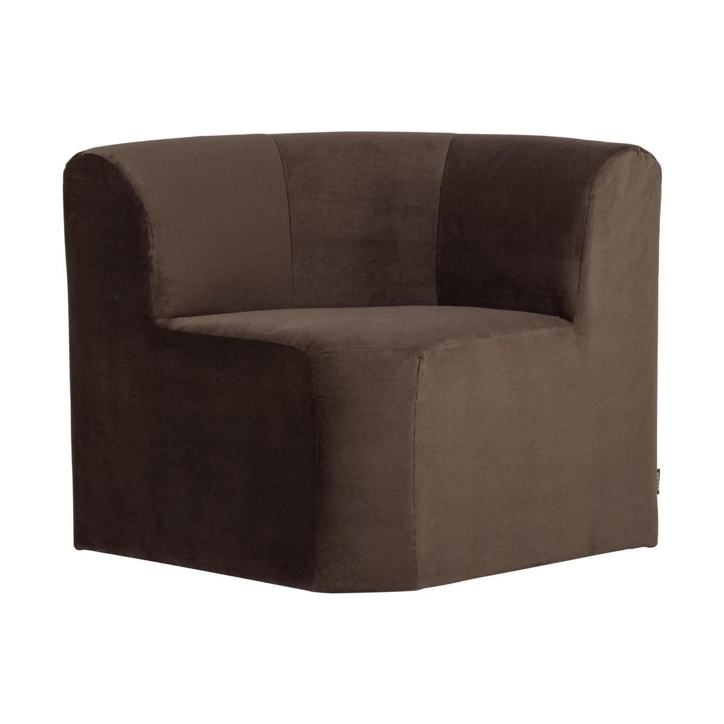 WOOOD Mojo Base eetbank hoek met rugleuning velvet Bruin