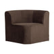 WOOOD Mojo Base eetbank hoek met rugleuning velvet Bruin