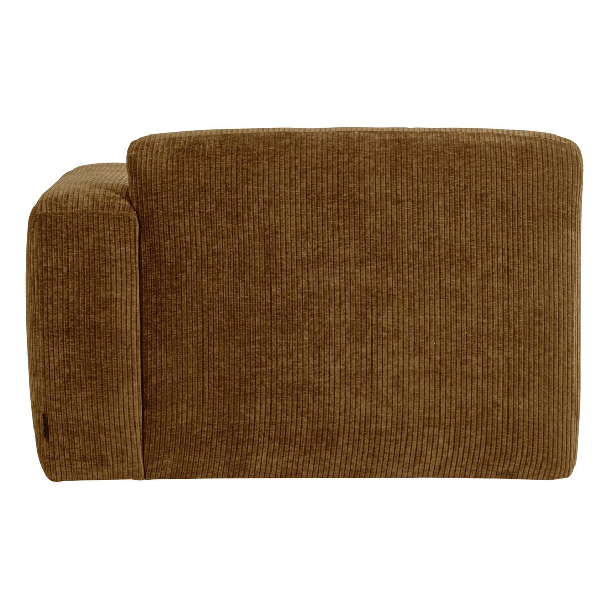 WOOOD Mojo Base chaise longue bank arm rechts rib Honinggeel