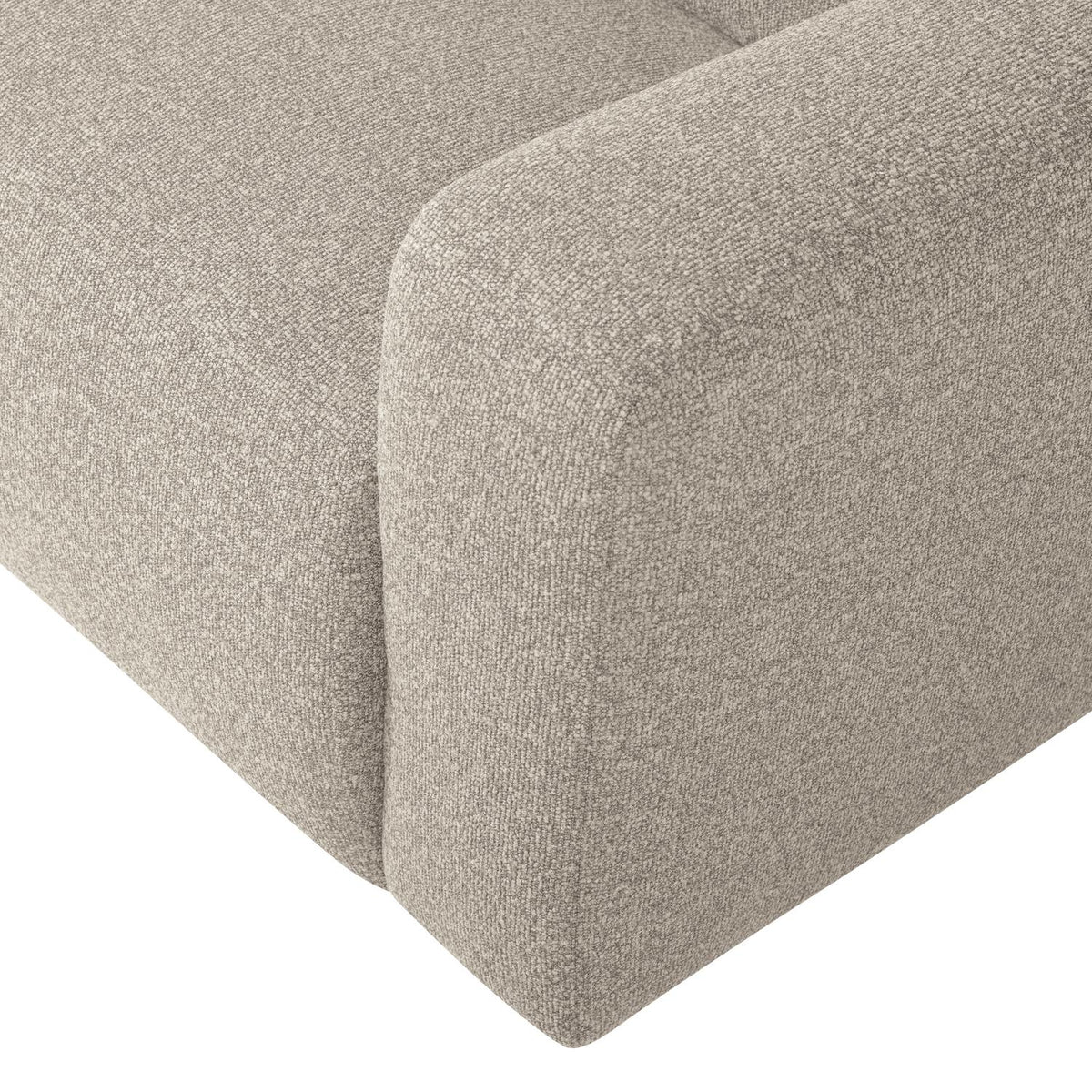 WOOOD Mojo Base 2-zits bank arm rechts bouclé Beige