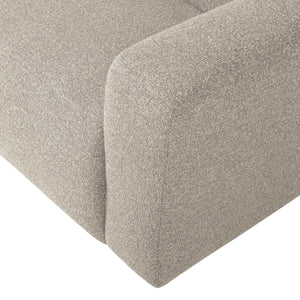 WOOOD Mojo Base 2-zits bank arm rechts bouclé Beige