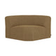 WOOOD Mojo Base bank hoekelement rond bouclé Geel/Bruin