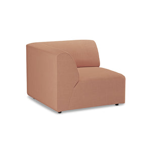 HKliving Jax bank left end Linen Dusty Rose