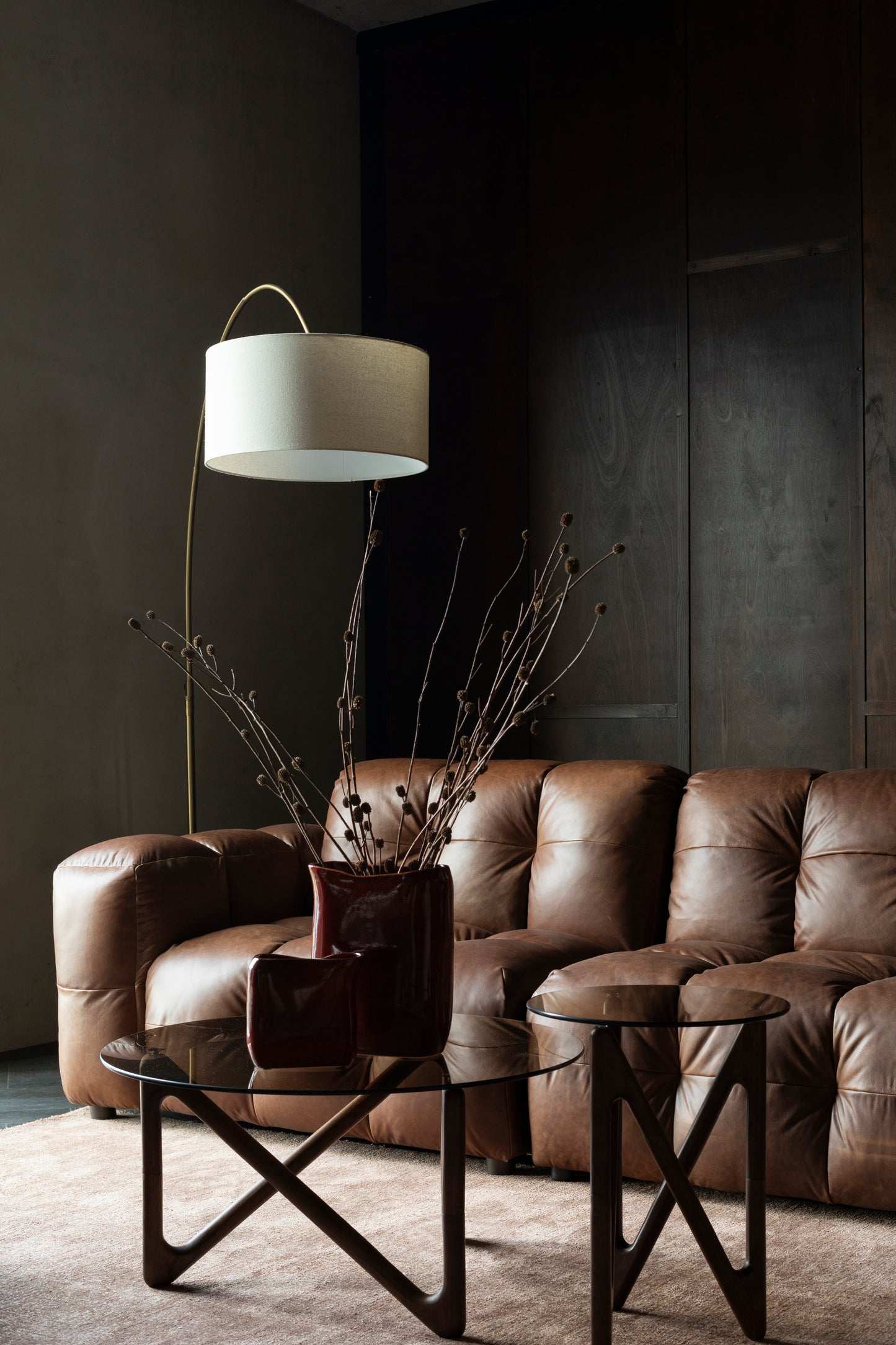 Dutchbone Hackman Seater bank Brown
